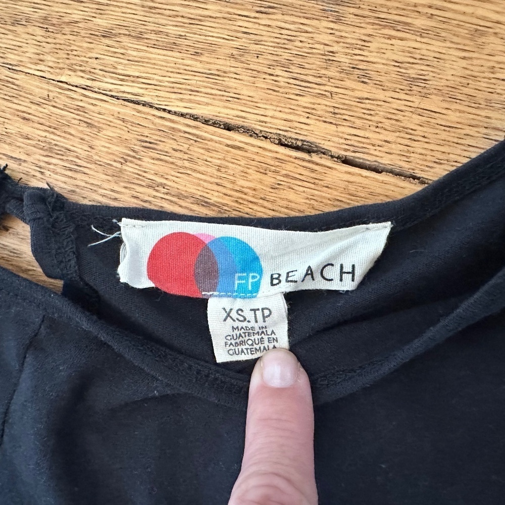Free People Beach Ice Cream Playsuit in Black (Size XS) - Picture 3 of 7
